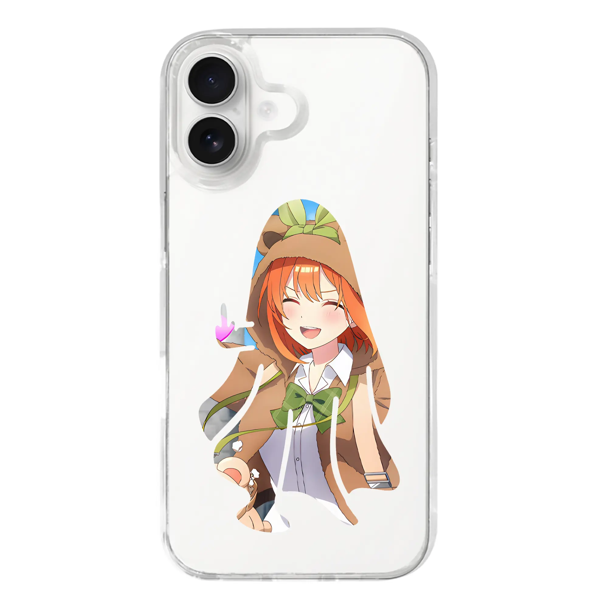 五等分の花嫁 グッズ 中野 四葉 - iPhone 17シリーズ 透明スマホケース – 薄型・耐衝撃・精密フィット保護カバー